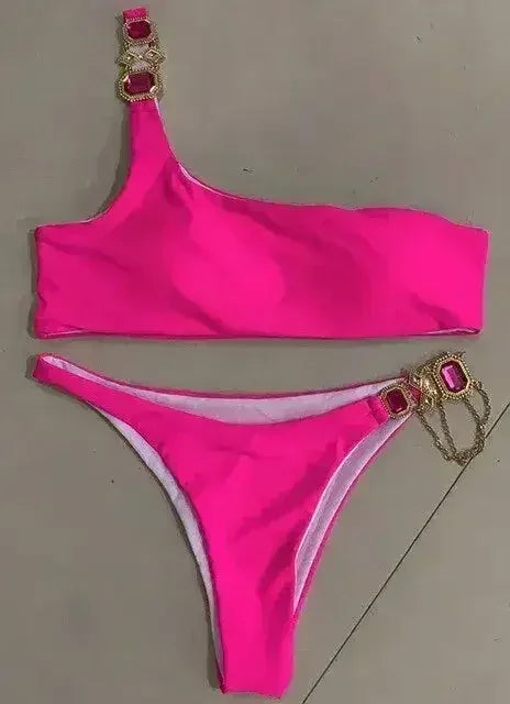 Bikini Jewelled Rhinestones Luxury Diamond Bikini Women Swimwear - Femstylo