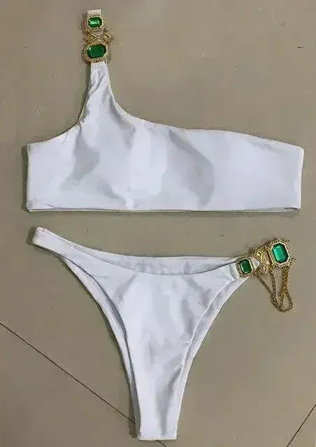 Bikini Jewelled Rhinestones Luxury Diamond Bikini Women Swimwear - Femstylo