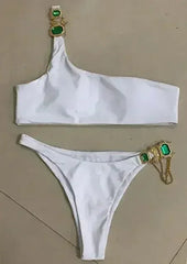 Bikini Jewelled Rhinestones Luxury Diamond Bikini Women Swimwear - Femstylo