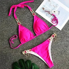 PAYASEN Rhinestone Bikini - Crystal Diamond Swimsuit for Women - Femstylo