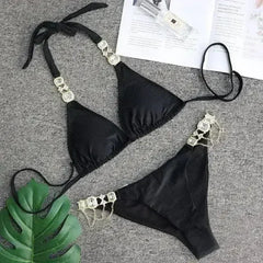 PAYASEN Rhinestone Bikini - Crystal Diamond Swimsuit for Women - Femstylo