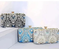Diamond Rhinestone Clutch - Luxury Evening Minaudière | Femstylo - Femstylo