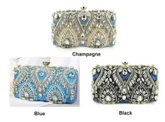 Diamond Rhinestone Clutch - Luxury Evening Minaudière | Femstylo - Femstylo