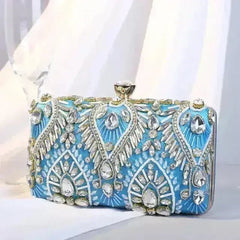 Diamond Rhinestone Clutch - Luxury Evening Minaudière | Femstylo - Femstylo