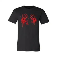 Bloody Hand Prints T-shirt | Classic Unisex Bella Canvas Tee - Femstylo