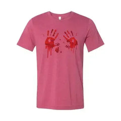 Bloody Hand Prints T-shirt | Classic Unisex Bella Canvas Tee - Femstylo