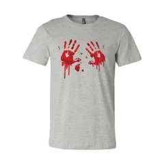 Bloody Hand Prints T-shirt | Classic Unisex Bella Canvas Tee - Femstylo
