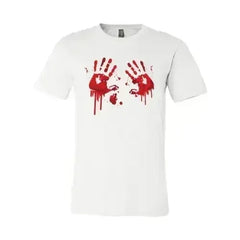 Bloody Hand Prints T-shirt | Classic Unisex Bella Canvas Tee - Femstylo