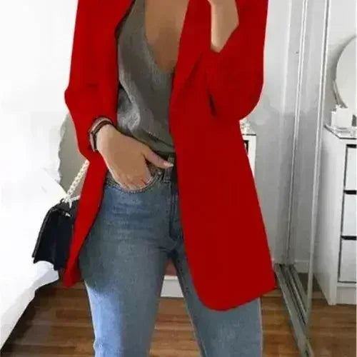Autumn Women Casual Slim Blazers Suit Jacket Fashion Lady Office Suit - Femstylo