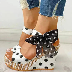 Women Summer Ladies Sandals Shoes Platform Wedges Heel Sandals Fashion - Femstylo