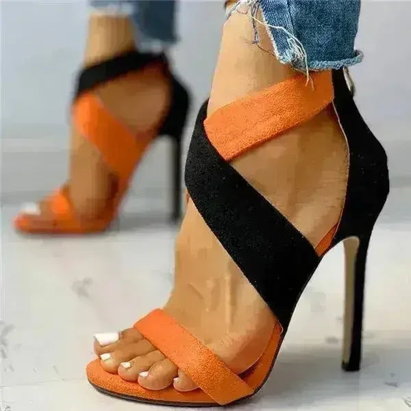 2021 Women pumps lace up wedding Shoes Sandals Summer Low Heel Shoes - Femstylo