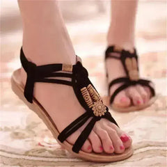 New Women Summer Sandals Women Shoes Bohemia Gladiator Beach Flat - Femstylo