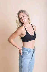 Ribbed Keyhole Bralette - Femstylo