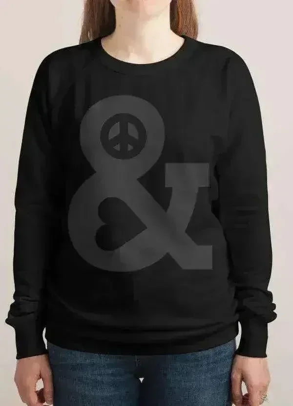 PEACE AND LOVE WOMEN SWEAT SHIRT - Femstylo