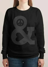 PEACE AND LOVE WOMEN SWEAT SHIRT - Femstylo