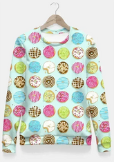 Sweet donuts Fitted Waist Sweater Women - Femstylo