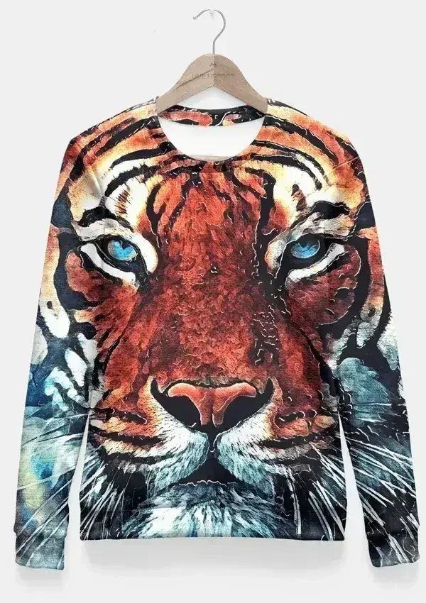 Tiger Fitted Waist Sweater Women - Femstylo