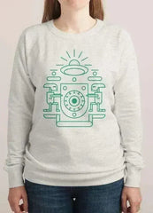 UFO WATCHERS WOMEN PRINTED SWEAT SHIRT - Femstylo