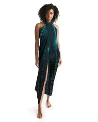 Sheer Sarong Swimsuit Cover Up Wrap / Blue Code - Femstylo