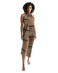 Sheer Sarong Swimsuit Cover Up Wrap / Brown Wood - Femstylo