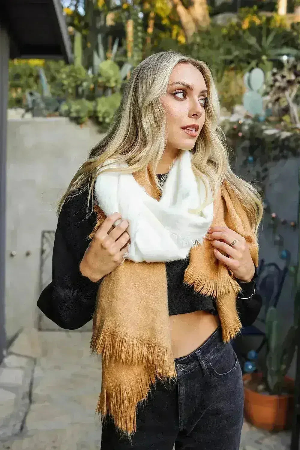 Silky Wool Ombre Scarf - Femstylo