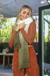 Silky Wool Ombre Scarf - Femstylo