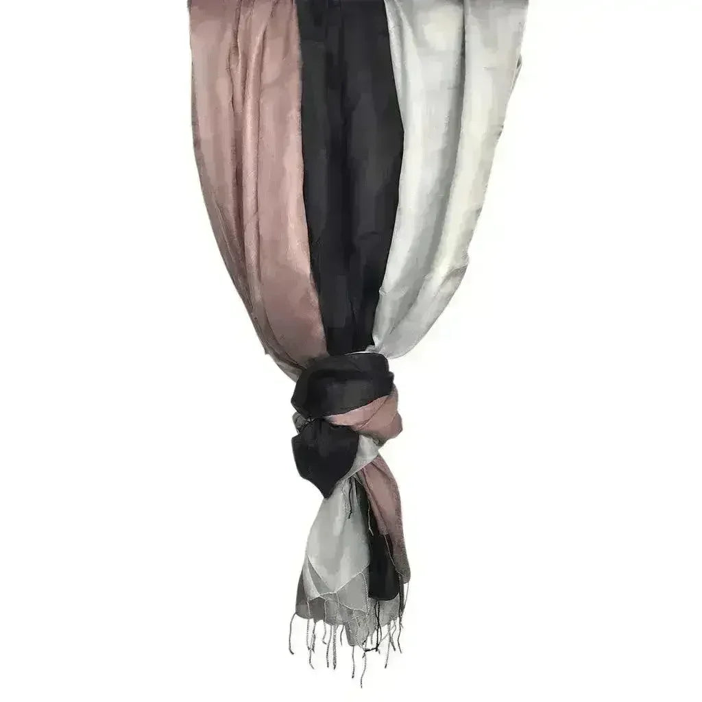 Silver Moon Khmer Silk Scarf - Femstylo