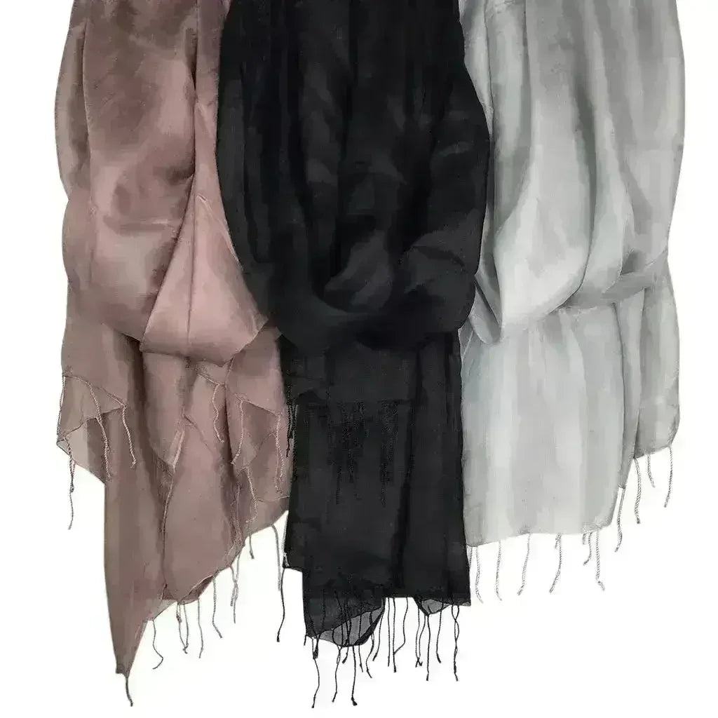 Silver Moon Khmer Silk Scarf - Femstylo
