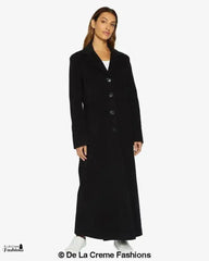 Slim Fit Wool Blend Longline Maxi Coat (1816) - Femstylo