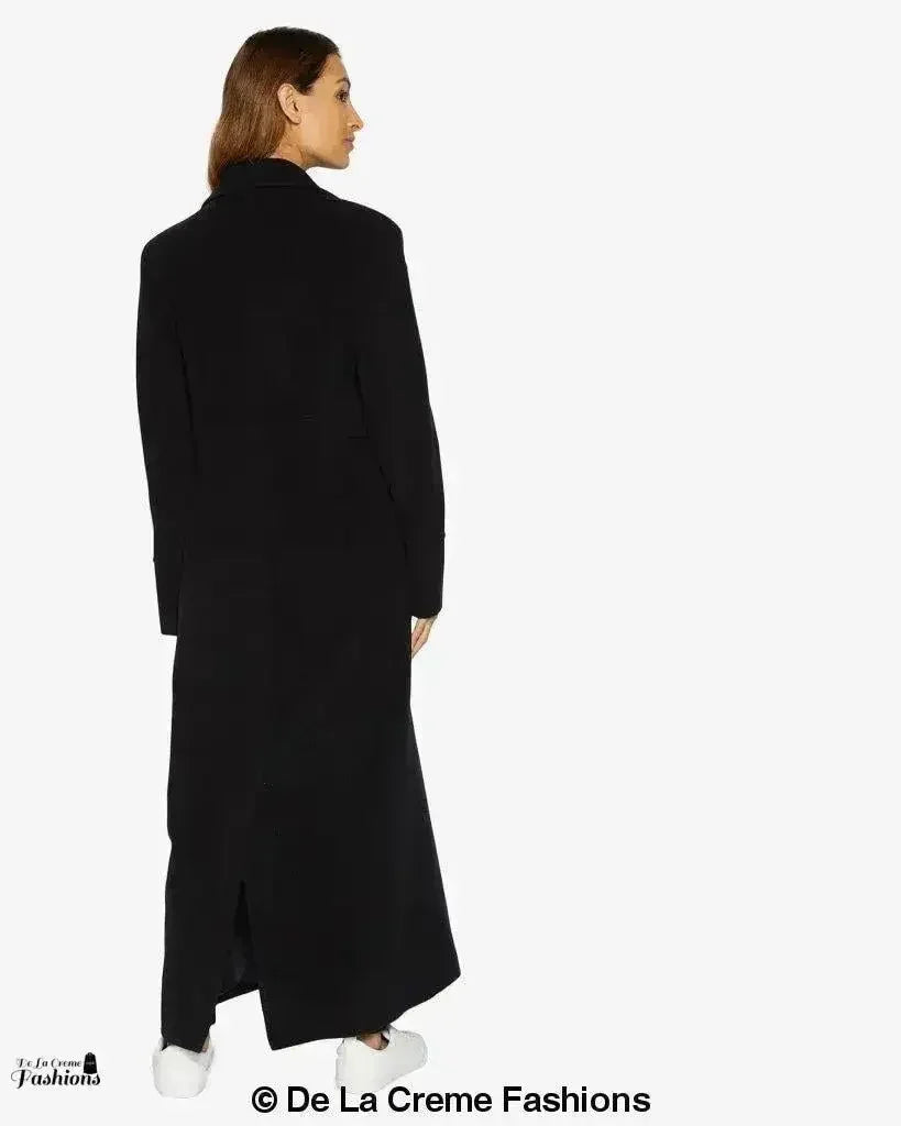 Slim Fit Wool Blend Longline Maxi Coat (1816) - Femstylo