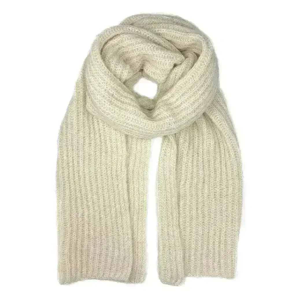 Chunky Snow Knit Alpaca Scarf - Femstylo