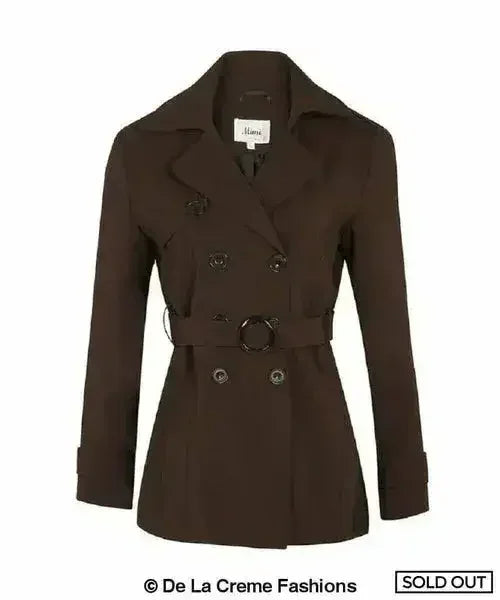 Spring/Summer Double Breasted Short Coat (1710-SP) - Femstylo