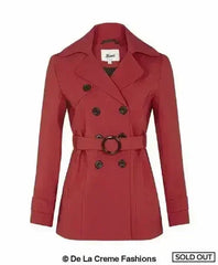 Spring/Summer Double Breasted Short Coat (1710-SP) - Femstylo