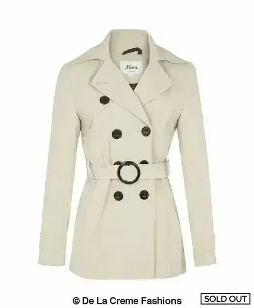 Spring/Summer Double Breasted Short Coat (1710-SP) - Femstylo