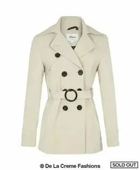 Spring/Summer Double Breasted Short Coat (1710-SP) - Femstylo