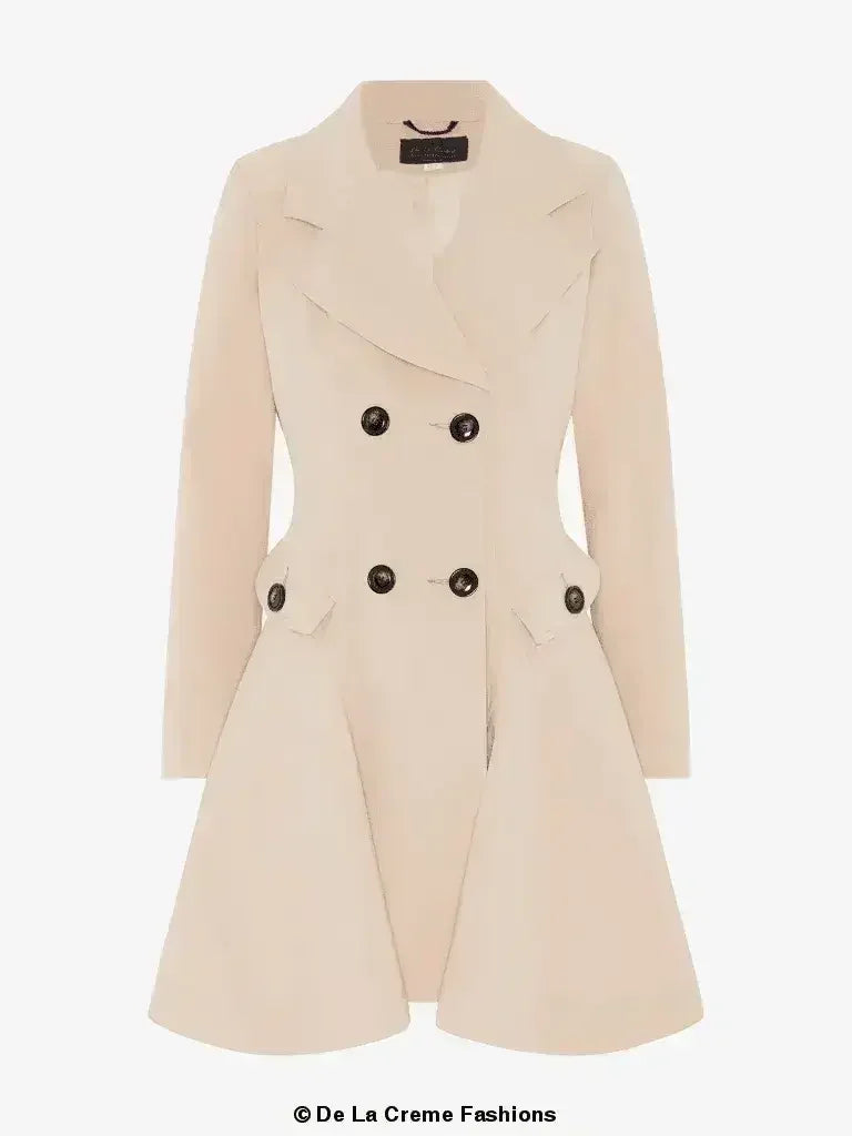 Spring/Summer Double Breasted Skater Coat (1102-SP) - Femstylo