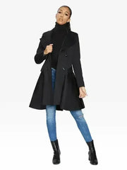 Spring/Summer Double Breasted Skater Coat (1102-SP) - Femstylo