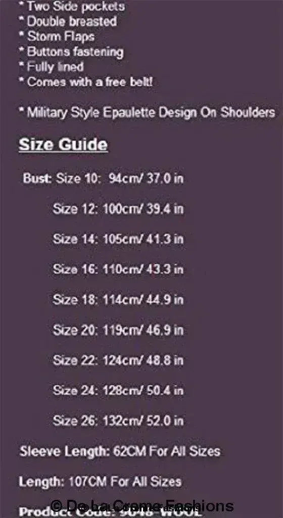 Spring/Summer Military Double Breasted Trench Coat (9049-SP) - Femstylo