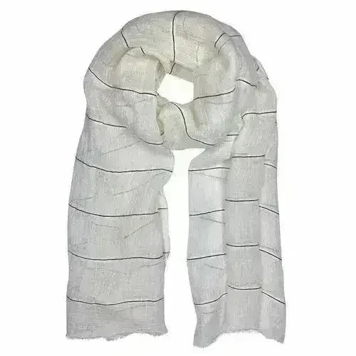 Gauze Stripe Linen Wrap - Femstylo