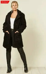 Stud Button Borg Teddy Coat (1905) - Femstylo