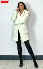 Stud Button Borg Teddy Coat (1905) - Femstylo