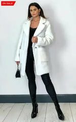 Stud Button Borg Teddy Coat (1905) - Femstylo