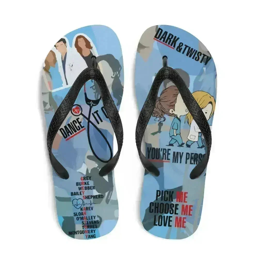 Greys Flip-Flops You're my person - Femstylo