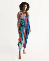 Swimsuit Cover Up Wrap / Sheer Multicolor - Sh7a00u - Femstylo