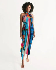 Swimsuit Cover Up Wrap / Sheer Multicolor - Sh7a00u - Femstylo
