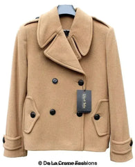 Harris Tweed Pea Coat - Wool Cashmere Blend | Femstylo - Femstylo