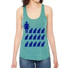 Crazy cat lady tank top - Femstylo