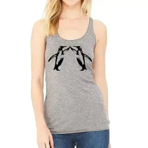 Penguin high five racerback - Femstylo