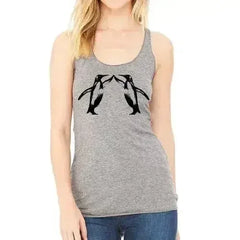 Penguin high five racerback - Femstylo