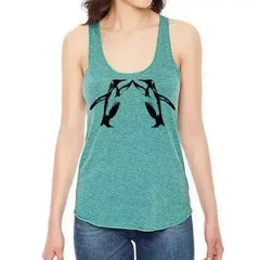 Penguin high five racerback - Femstylo